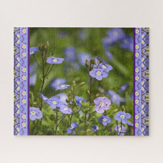 Puzzle Fleurs violettes (Horizontal)