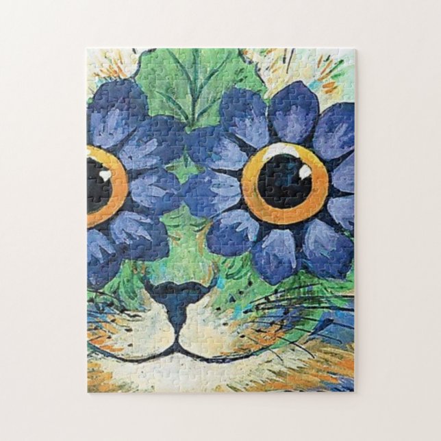Puzzle Fleurs Yeux Chat De Louis Wain (Vertical)