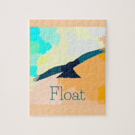 Puzzle "Float" Un oiseau stylisé flottant au-dessus de l'