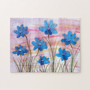 Puzzle floral coloré