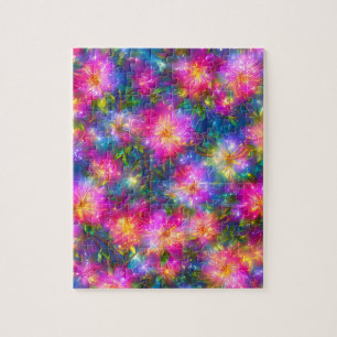 Puzzle Floral Explosion Abstract
