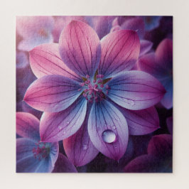 Puzzle Floral rose et violet Lilac