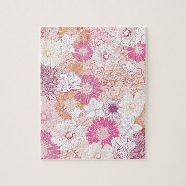 Puzzle Floral sans joint (Vertical)