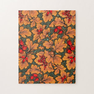 Puzzle Floral victorien et feuille Motif Nature Art
