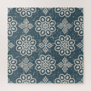 Puzzle Flore antique : Courbe ronde sans joint.