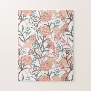 Puzzle Flore inspirée par la nature : Motif de fleurs de 