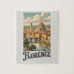 Puzzle Florence Italie Voyage Rétro