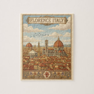 Puzzle Florence Italie Voyage Rétro