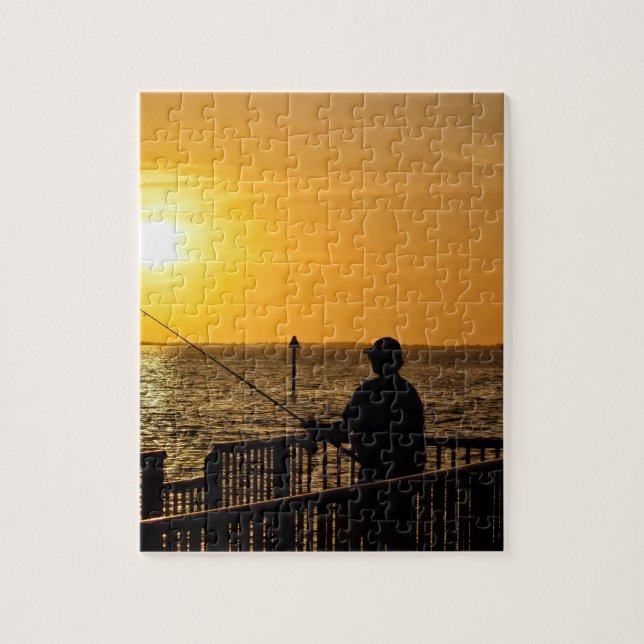 Puzzle Floride Sunset Fishing - 8x10 - 110 pc (Vertical)