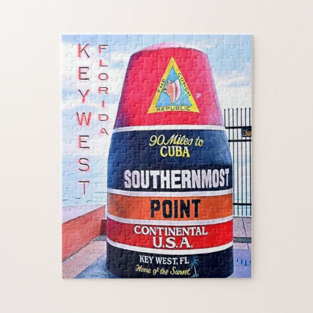 Puzzle Floride - Usa - Mosaïque - (Vertical)