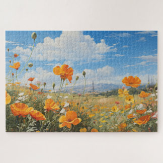 Puzzle Flower Field Jigsaw Puzzle, 1014 pc. 30"x20"
