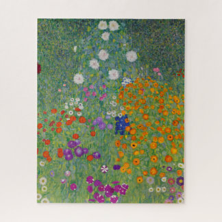 Puzzle Flower Garden by Gustav Klimt