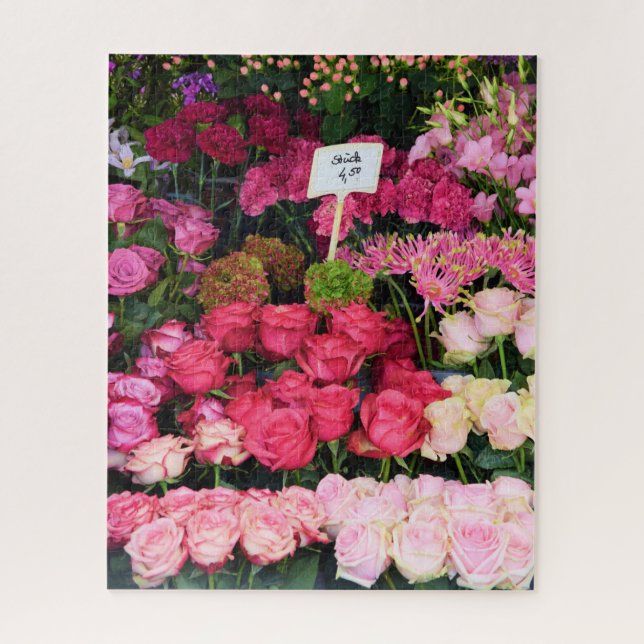 Puzzle Flower Shop - Marché de Munich - 16x20 - 520 pièce (Vertical)