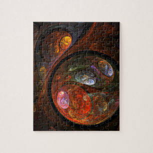 Puzzle Fluide Connection Art Abstrait