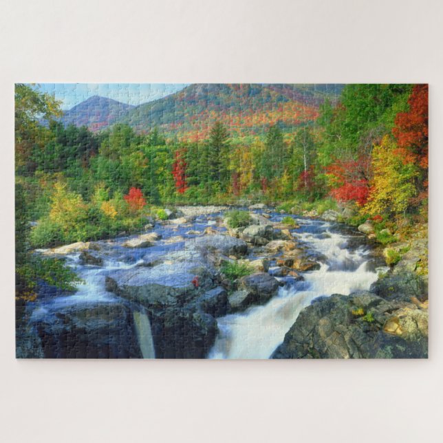 Puzzle Flume Falls | Monts Adirondack (Horizontal)