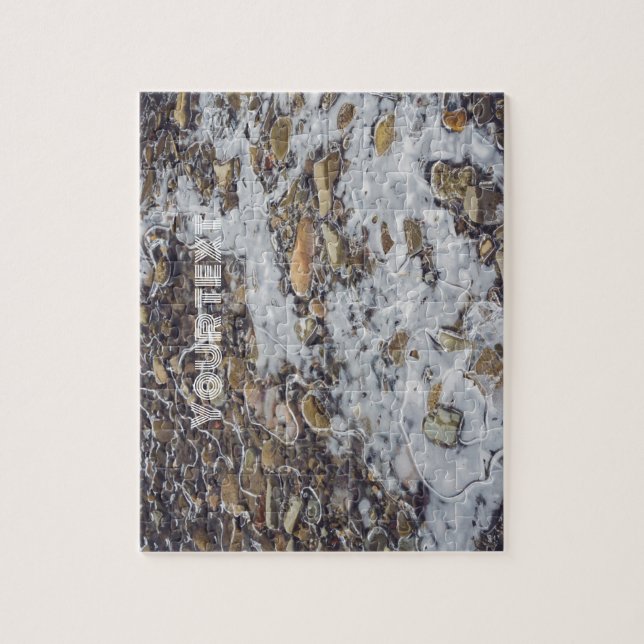 Puzzle Flux de montagne gelé (Vertical)