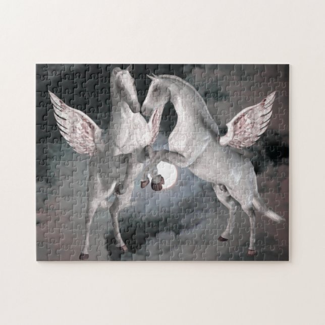 Puzzle Flying Pegasus Imaginaire Cheval Art (Horizontal)