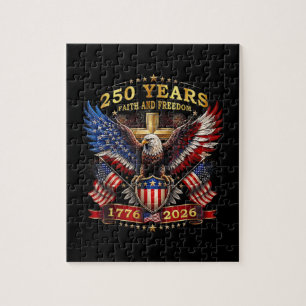 Puzzle Foi Liberté 250 Ans 1776 2026 Aigle Patriotique