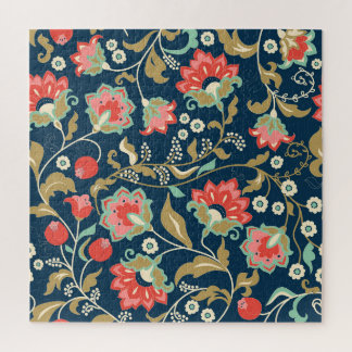 Puzzle Folk Floral Colorful : Main Tirée Sans Seamless