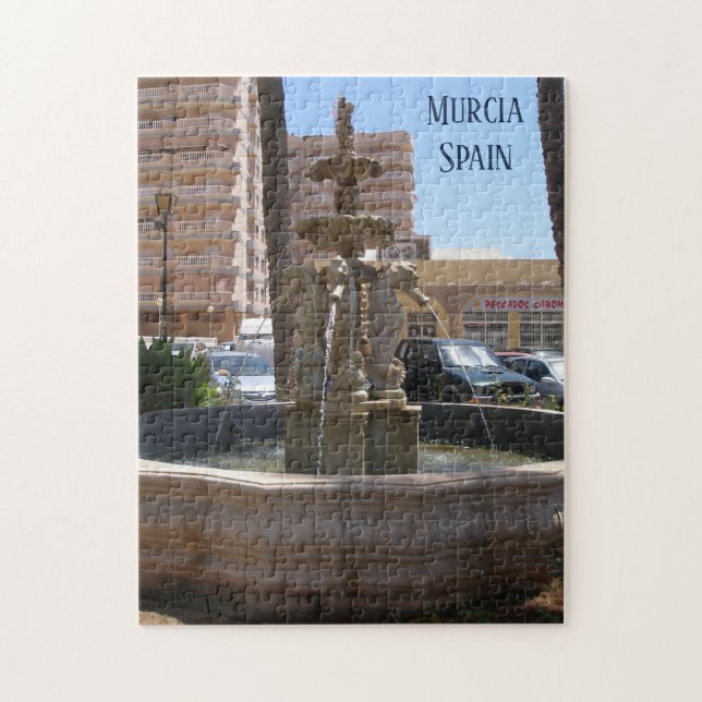 Puzzle Fontaine de Seahorse photo en Murcia Espagne (Vertical)