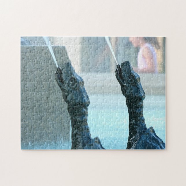 Puzzle Fontaine de tortue Montréal. (Horizontal)