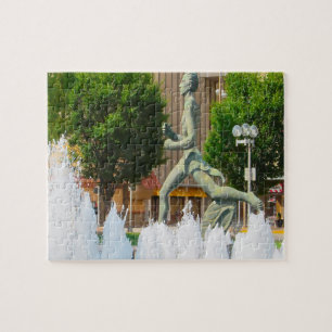 Puzzle Fontaine d'eau Coureur olympique Saint Louis
