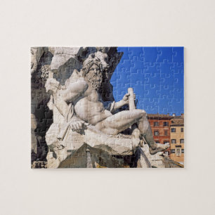 Puzzle Fontaine des Quatre Rivières sur la Piazza Navona.