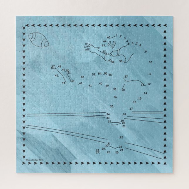 Puzzle Football Kicker Connectez Les Points (Vertical)