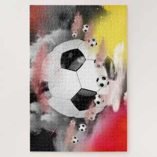 Puzzle Football mondial coloré