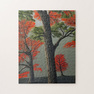 Puzzle Forêt Abstraite du nord de l'automne