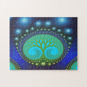 Puzzle Forêt céleste Nature Motif Art Abstrait