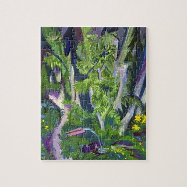 Puzzle Forêt de montagne d'Ernst Ludwig Kirchner (Vertical)