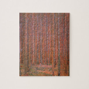 Puzzle Forêt de sapins de Gustav Klimt Tannenwald Arbres