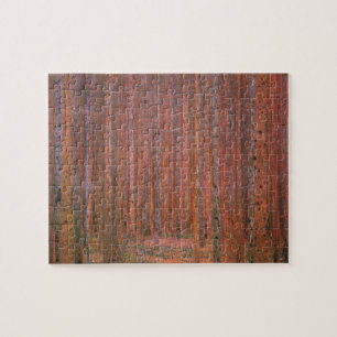 Puzzle Forêt de sapins de Gustav Klimt Tannenwald Arbres