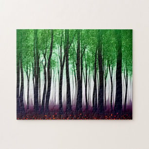 Puzzle Forêt d'Emeraude Tapisserie d'arbres