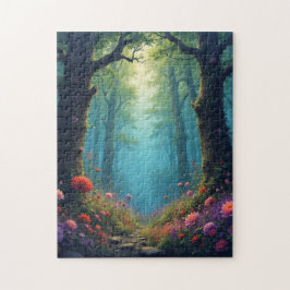 Puzzle Forêt enchantée au crépuscule
