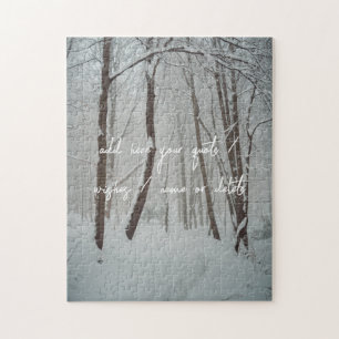 Puzzle Forêt hivernale agitée