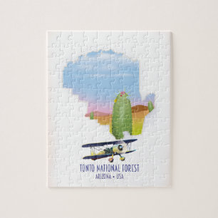 Puzzle Forêt nationale Tonto Arizona USA carte