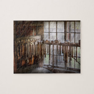 Puzzle Forgeron - Plaques et marteaux de dessin