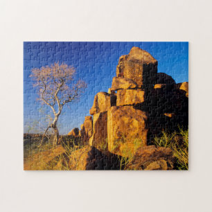 Puzzle Formation rocheuse et arbre, terrain de jeu géant