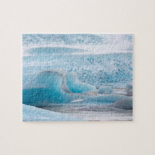 Puzzle Formations de glace glaciaire bleue, horizontales