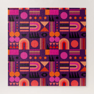 Puzzle Formes géométriques Abstrait Motif sans couture.