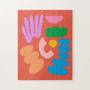 Puzzle Formes géométriques Abstraites colorées