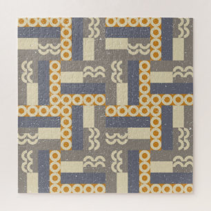 Puzzle Formes géométriques rétro, motif moderne
