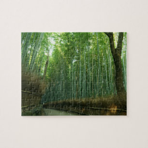 Puzzle Forrest en bambou dans Arashiyama, Sagano, Kyoto,