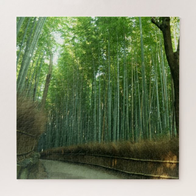Puzzle Forrest en bambou dans Arashiyama, Sagano, Kyoto, (Horizontal)