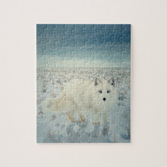 Puzzle Fox arctique (Vertical)