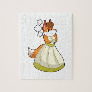 Puzzle Fox comme mariée avec robe de mariée.PNG