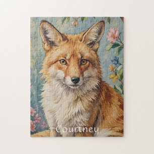 Puzzle Fox Floral : Un Renard Parmi Les Fleurs