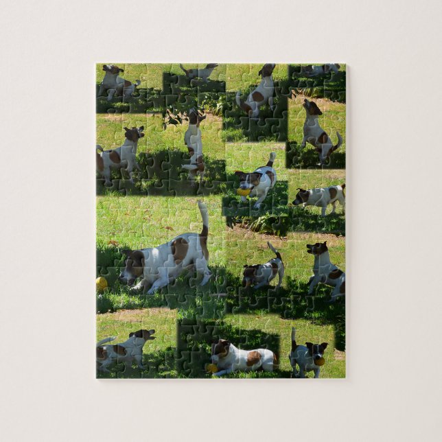 Puzzle Fox Terrier, Le Jour Difficile, (Vertical)